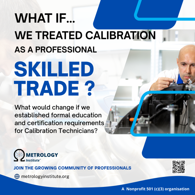 Why don’t Calibration Technicians have the same professional recognition as other skilled trades?